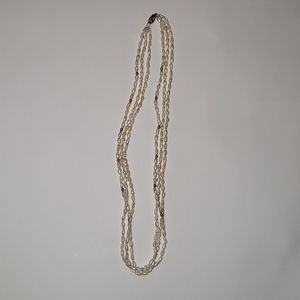 14K Gold  with Pearl's necklace